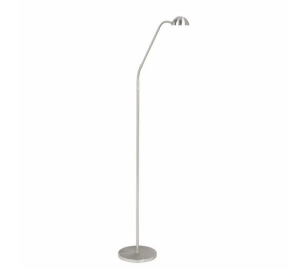 Vloerlamp parma mat chroom | Leeslamp