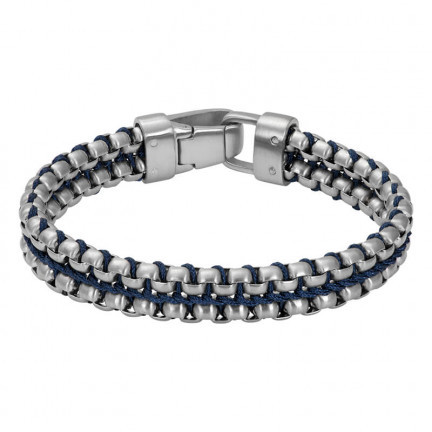 Armband | Brandon (blauw, 21cm)